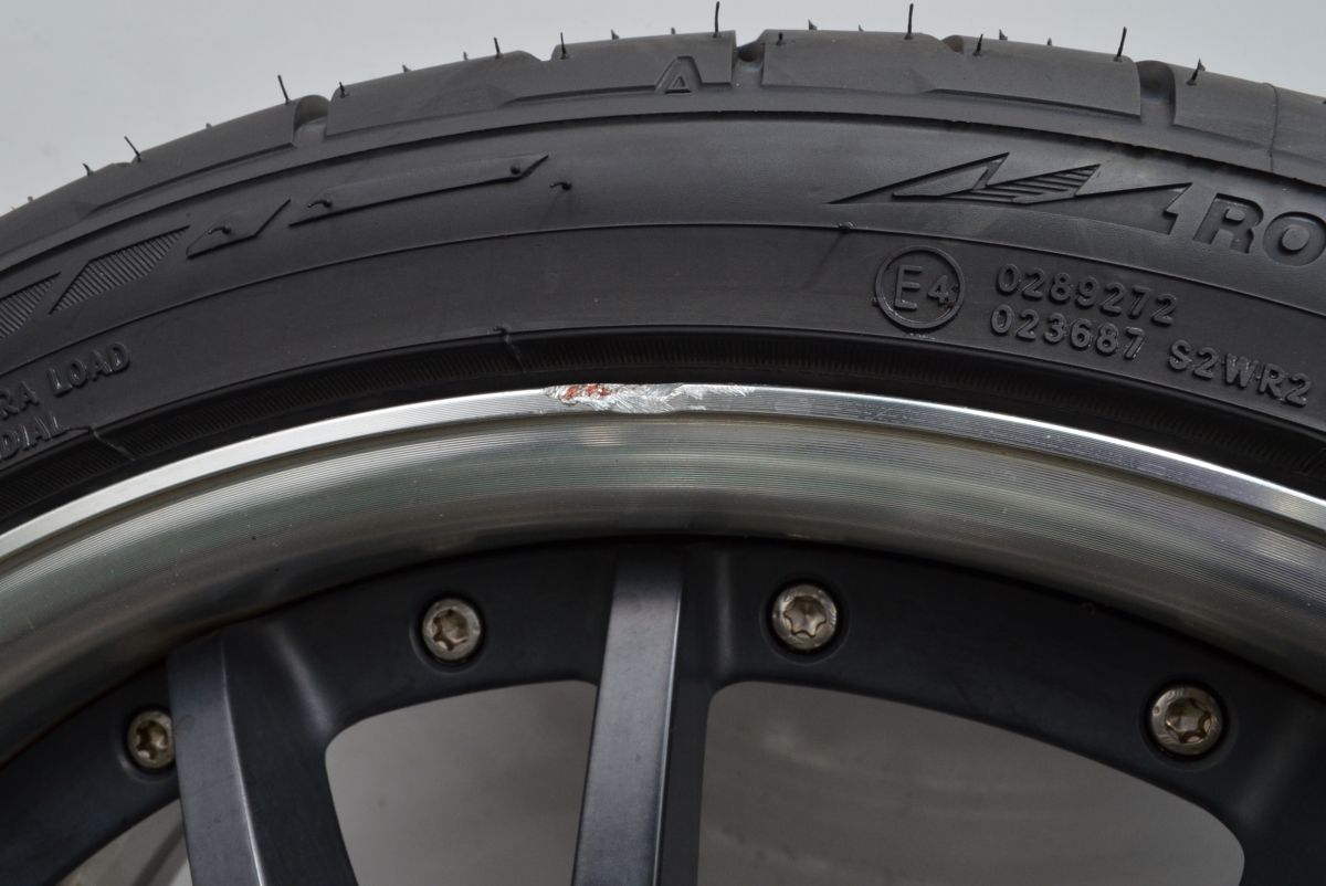 2024年製 超バリ溝】WORK GNOSIS GS4 20in 8J +48 PCD114.3 NITTO 