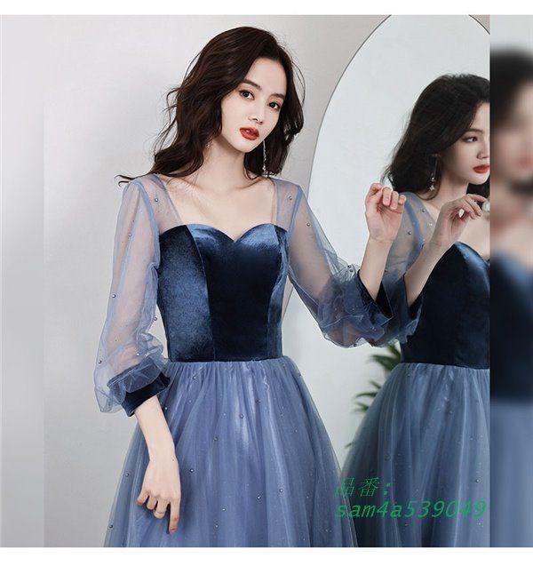 ドレス ロング丈 結婚式 大人 ピアノ 発表会 30代 結婚式 ワンピース 20代 演奏会 お呼ばれ 袖付き 二次会 パーティードレス am4a539049 SOLUCOESUFV_COM_BR