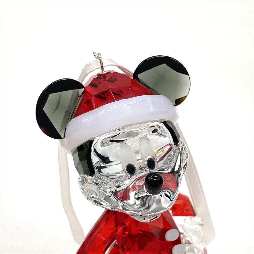 SWAROVSKI - スワロフスキー SWAROVSKI ディズニー Disney ミッキーマウス クリスマス オーナメント オブジェ 置物 5004690 クリア サンタクロース【中古】 スワロフスキー SWAROVSKI ディズニー Disney ミッキーマウス