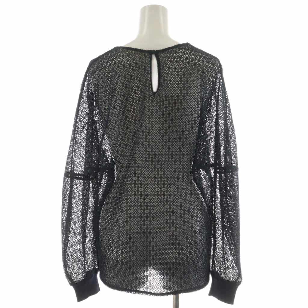 Chloe クロエ　シルクシフォン　ブラウス　半袖　ネイビー　S Chloe クロエ シルクシフォン ブラウス 半袖 ネイビー S 楽天