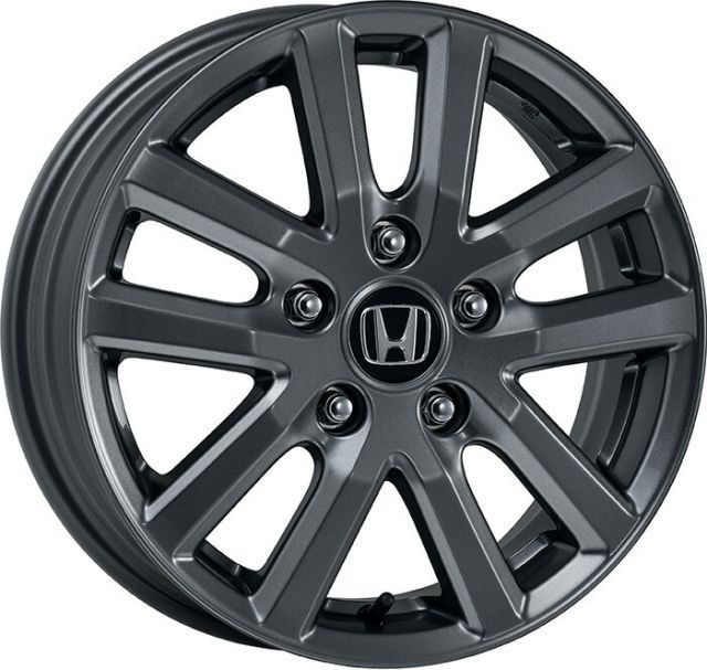 HONDA ホンダ 純正 アルミホイール 15インチ 5.5J PCD114.3 INSET49 5穴 ME-023 ブラストグレーメタリック塗装 08W15-PM3-000B 1本 || 15×5 1|2J 5 1|2J PCD114.3mm インセット49