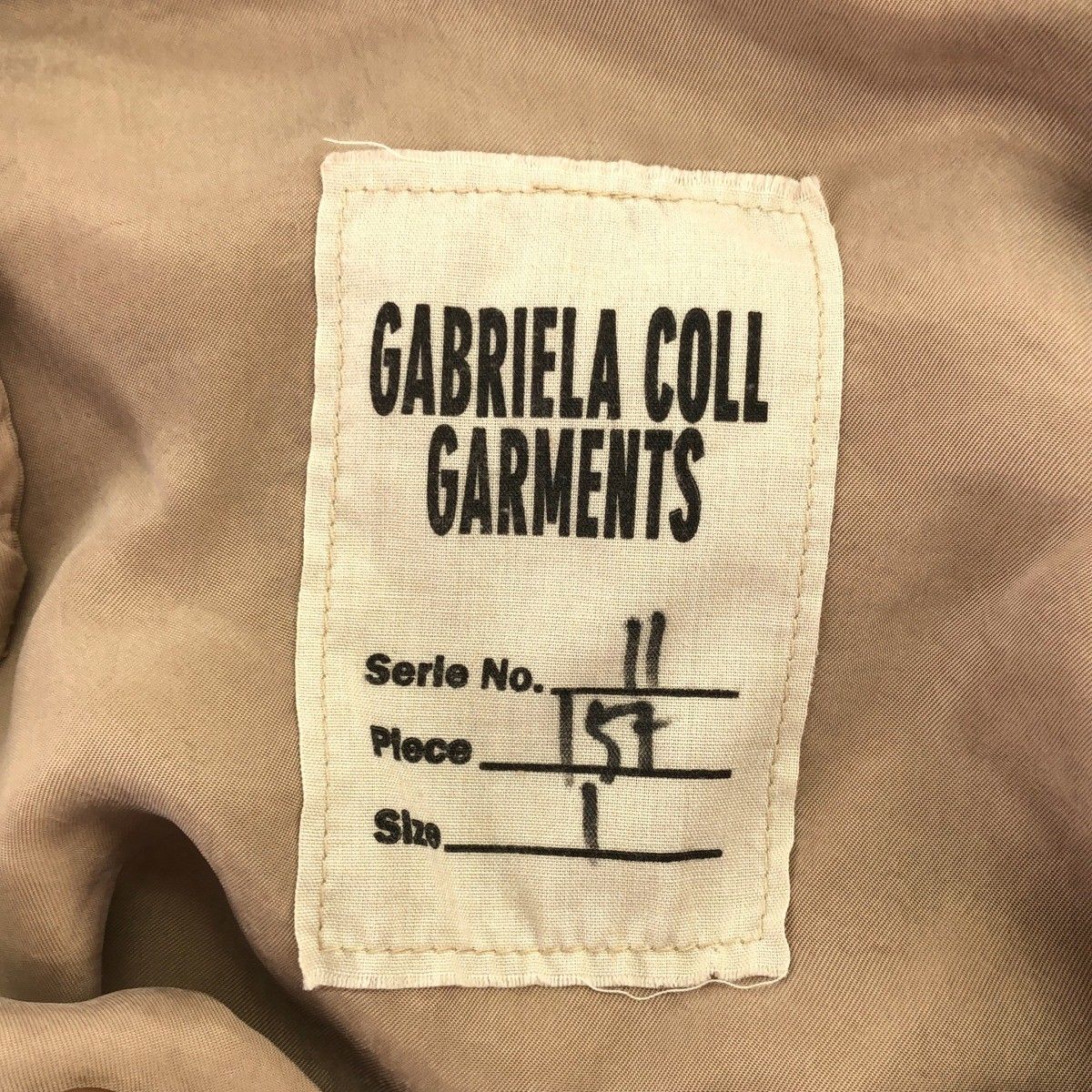 GABRIELA COLL GARMENTS ガブリエラ コール ガーメンツ DOUBLED CUPRO 