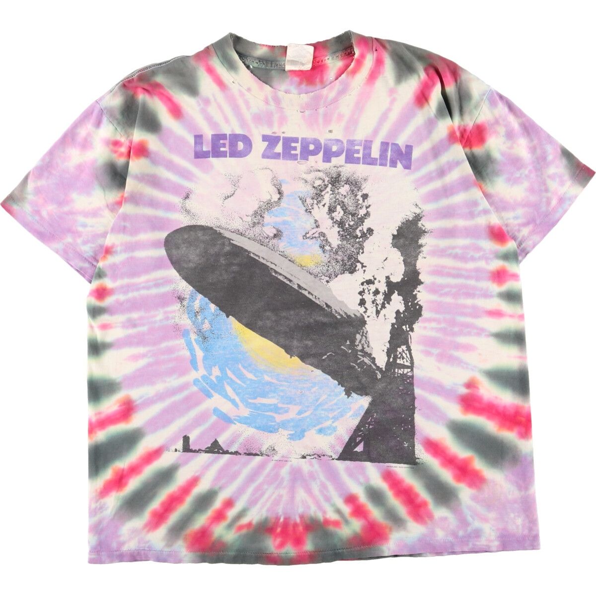 古着 雰囲気系 90年代 LED ZEPPELIN レッドツェッペリン タイダイ柄 