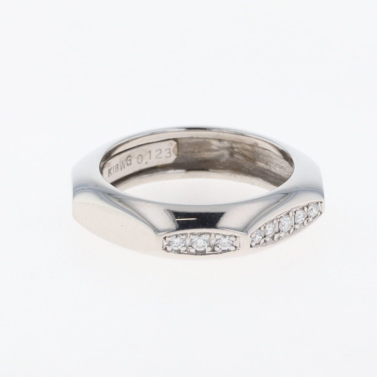 ホワイトゴールドメレ ダイヤモンド K18WG指輪11.7g ホワイトゴールドメレ ダイヤモンド K18WG指輪11.7g ホワイトゴールド