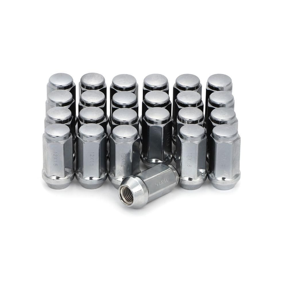 one+lifestyle ホイールナット ロングナットM12 P1.5 19HEX 45mm 24個 クローム 6穴 60度テーパー トヨタ ハイエース ランクル 
