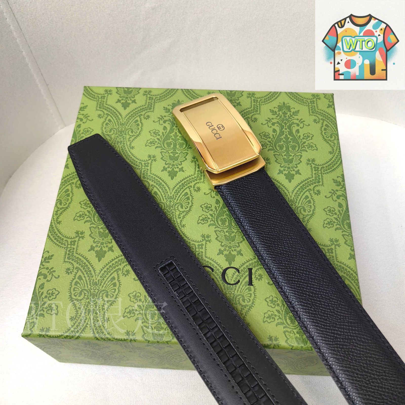 今日WTO】Gucci グッチ メンズ オートバックル ベルト-1-NH77