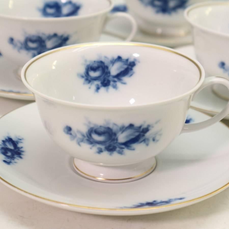 ローゼンタール クラシックローズ カップ-ソーサー4客 クリーマー 他 256f08