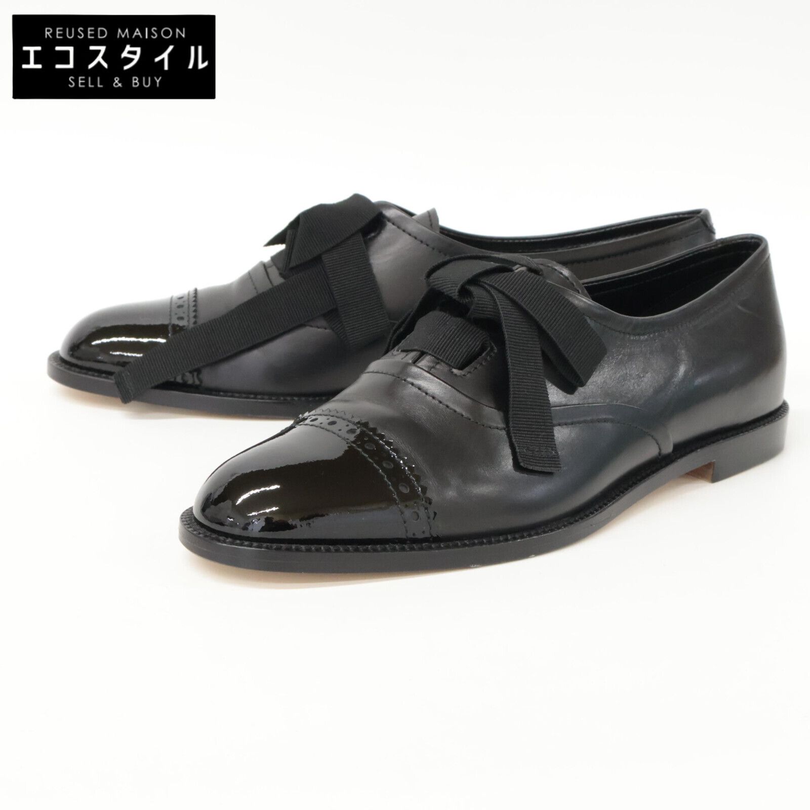 MANOLO BLAHNIK マノロブラニク ANDERE レザー リボン 36