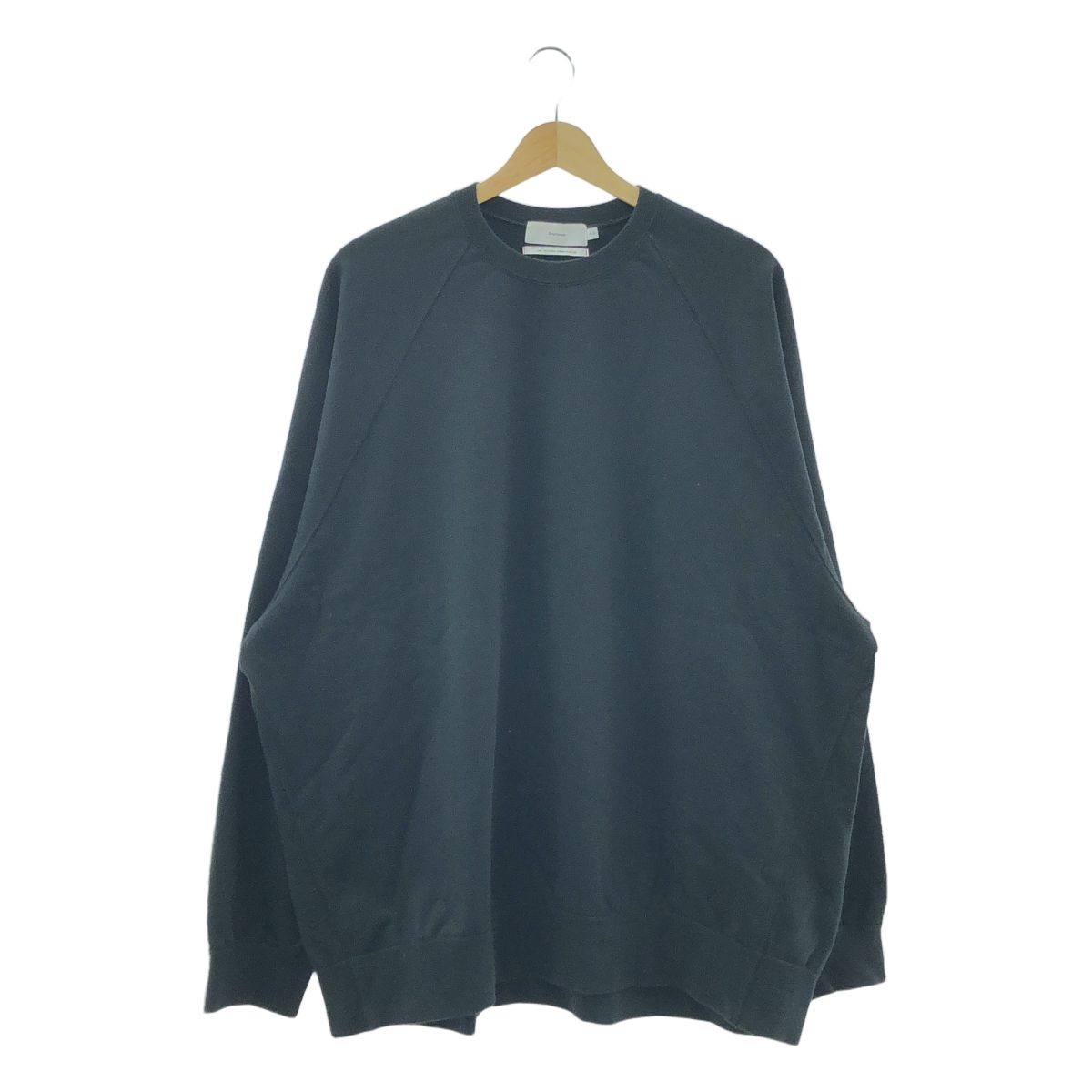 Graphpaper | グラフペーパー | 2025SS | Ultra Compact Terry Crew Neck Sweater ウルトラコンパクトテリー クルーネック スウェット | F | ブラック | メンズ