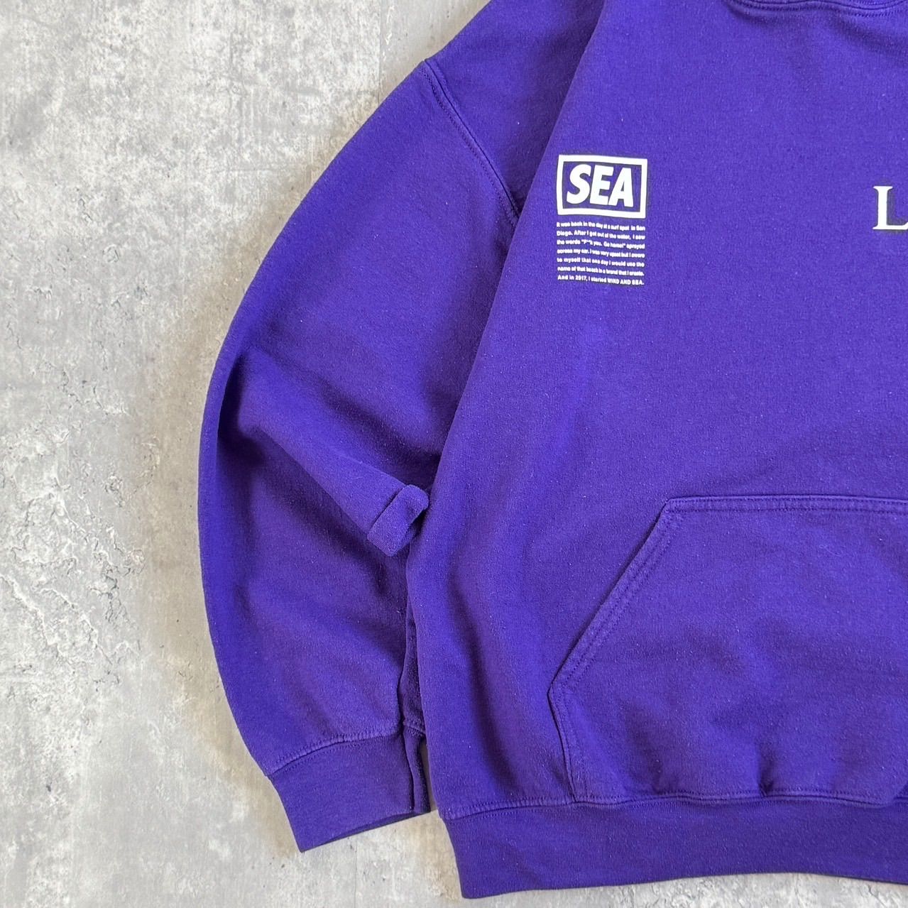 WIND AND SEA × LIMI feu ウィンダシー リミフゥ 20SS プルオーバーフーディー パープル LN-T56-037