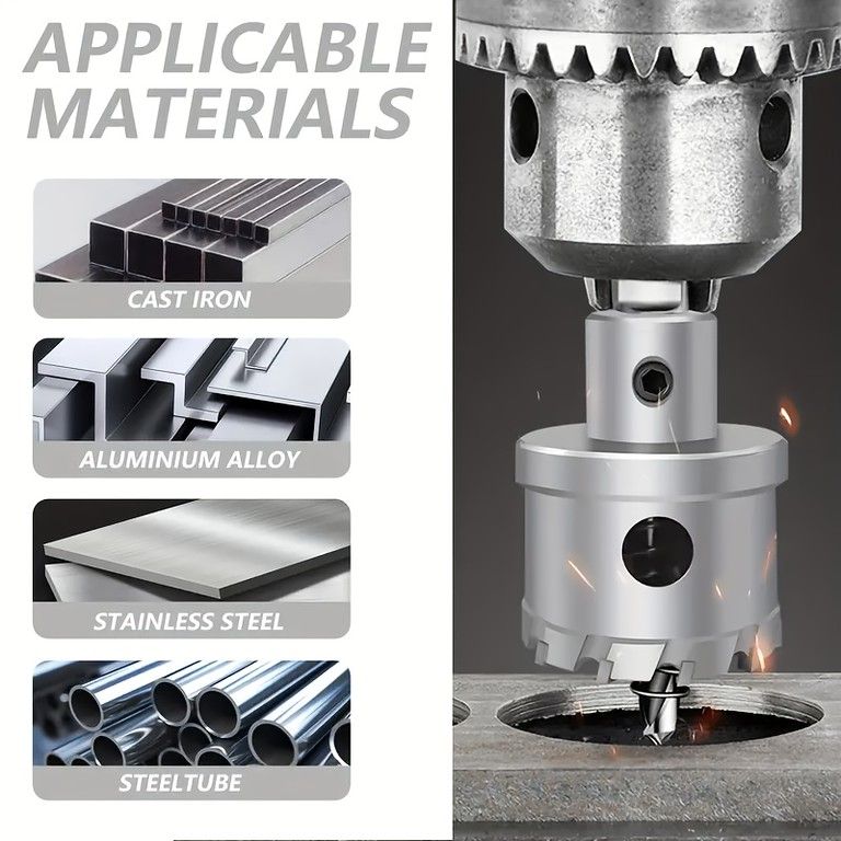 アーバードリルビットセットを備えたSCOWELL-HSS bimettoicコバルトカッター、m42,8%,  47mm,深さ,木,金属,王冠のこ,1パック - AliExpress DIABLO 3-1/2 TCTホールカッター