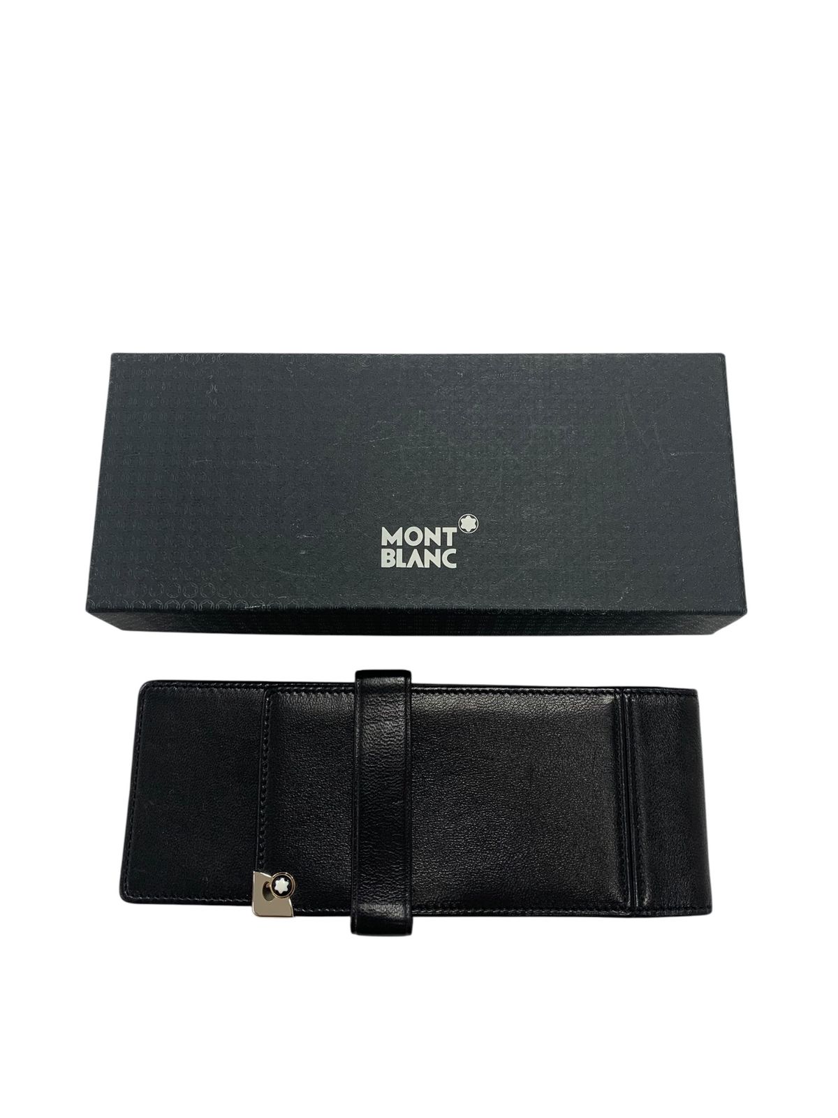 モンブラン マイスターシュテュック ポーチ シエナ ペンケース ブラック カーフレザー 3本挿し ITJITJOAHO0W