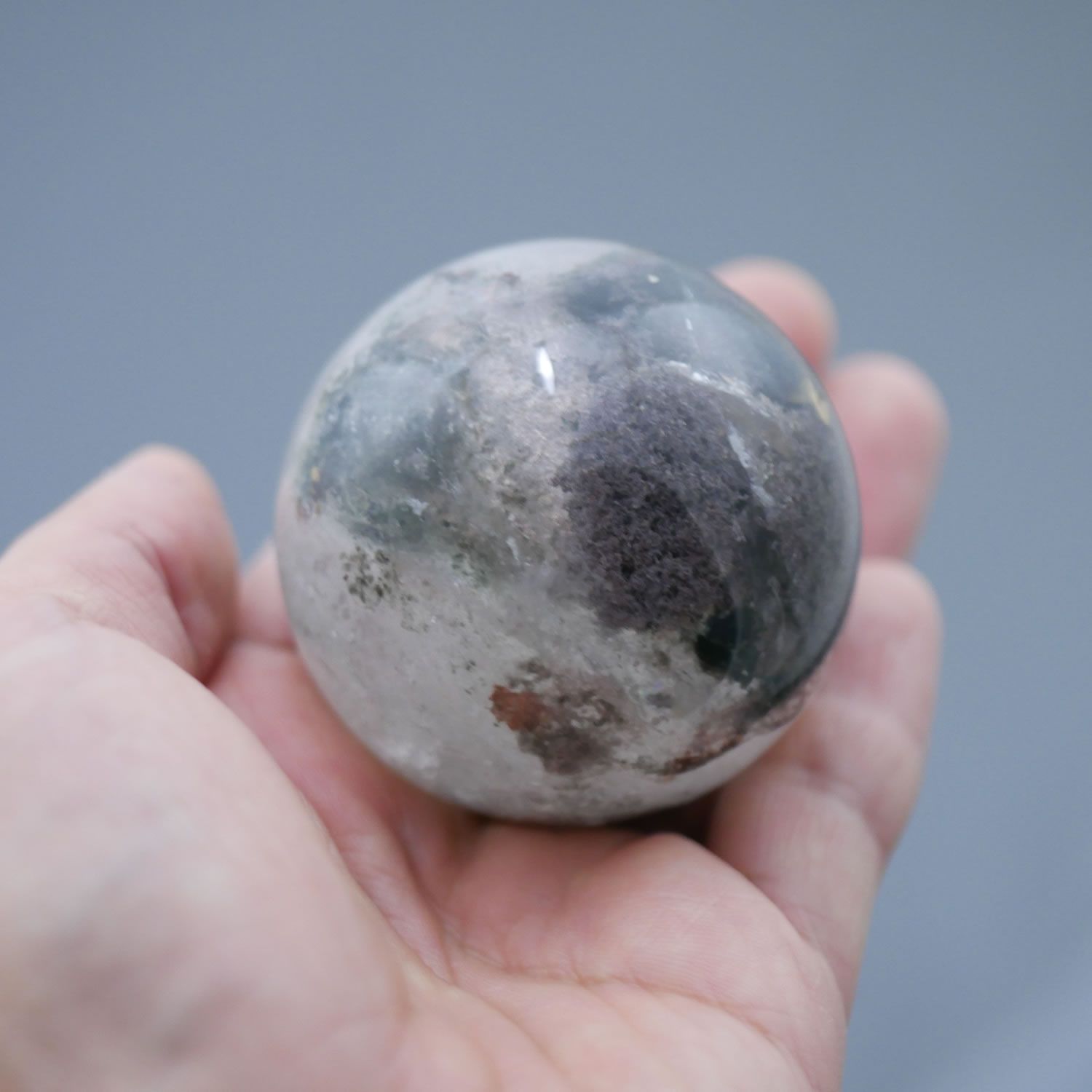 ✶一点物✶　ガーデンクォーツ　丸玉　52mm seian_t100-4831