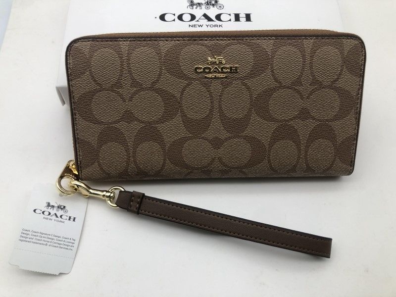 コーチ COACH 長財布 財布 ロング ジップ ストラップ付き ラウンドファスナー財布 新品C4452 ｗ067B