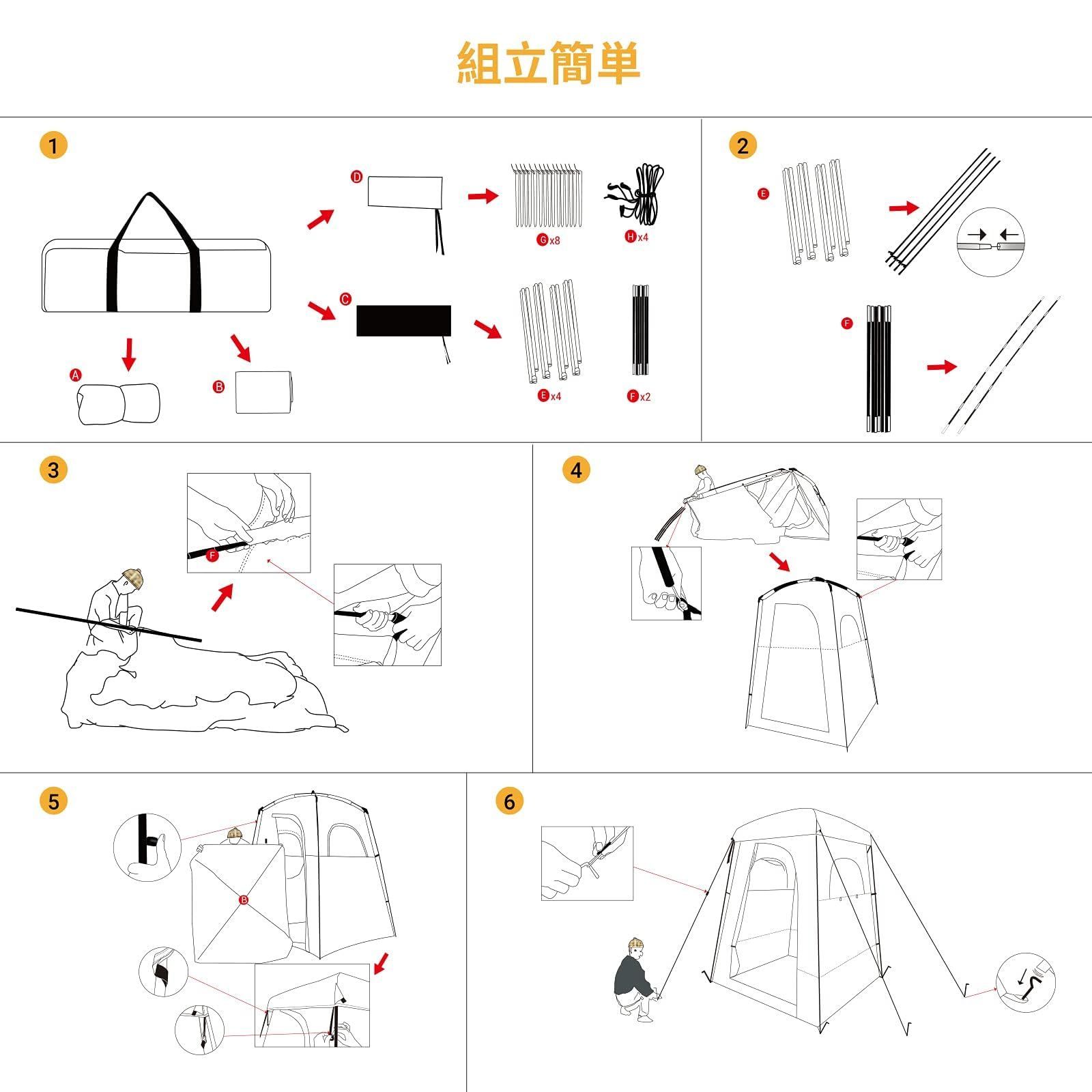 KingCamp 着替えテント 非常用トイレ テント 簡易シャワールーム 簡易トイレ 更衣室 ビーチテント プライベートテント アウトドアトイレテント 防災 設置簡単 持ち運び便利 収納袋付き