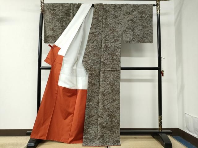 平和屋着物○上質な紬 樹林風景文 正絹 逸品 未使用 CAAU2576yc - メルカリ 