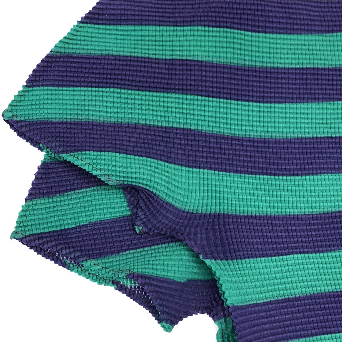 1111183　me ISSEY MIYAKE　ハイネック　ボーダー　カットソー 1111183 me ISSEY MIYAKE ハイネック ボーダー カットソー