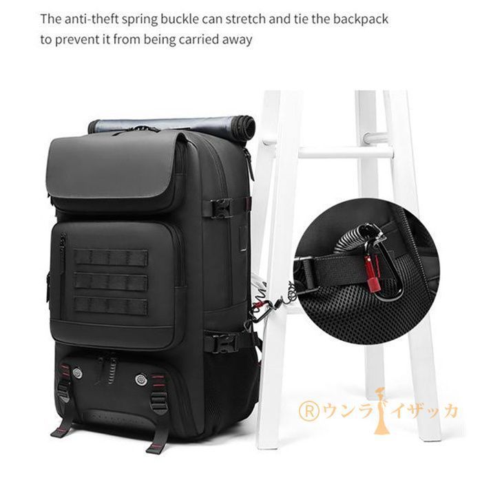 登山リュックバックパックリュックサック旅行パソコン入れ大容量男女兼用撥水アウトドアキャンプビジネスパスワードロッメンズ