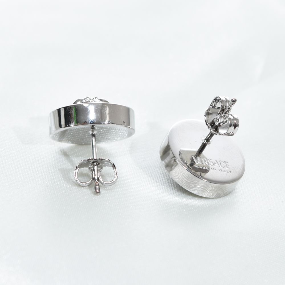 ヴェルサーチ ピアス ゴールド メデューサ レジン ピンク