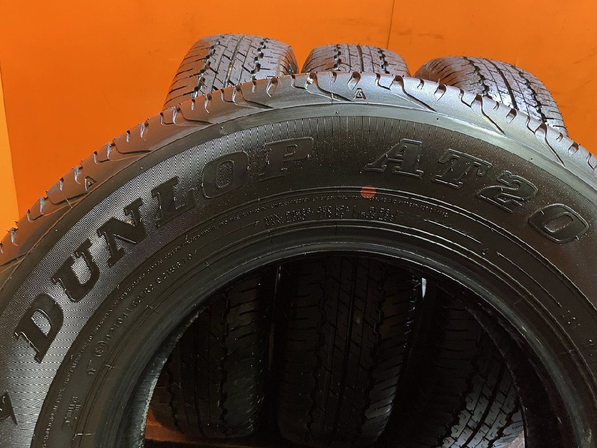 【中古】195/80R15 タイヤ4本　ジムニーシエラ　2023製 24年新車外し新品 DUNLOP AT20 195⁄80R15 96Sタイヤ4本 新車外し2023