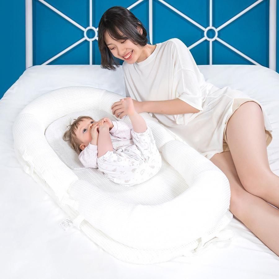 ベビーベッド 最も安い 白 折り畳み ベッドインベッド 携帯型 添い寝