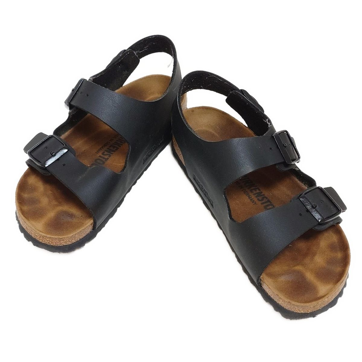BIRKENSTOCK ブラックサンダル 36 BIRKENSTOCK ブラック サンダル 36 23㎝ - メルカリ
