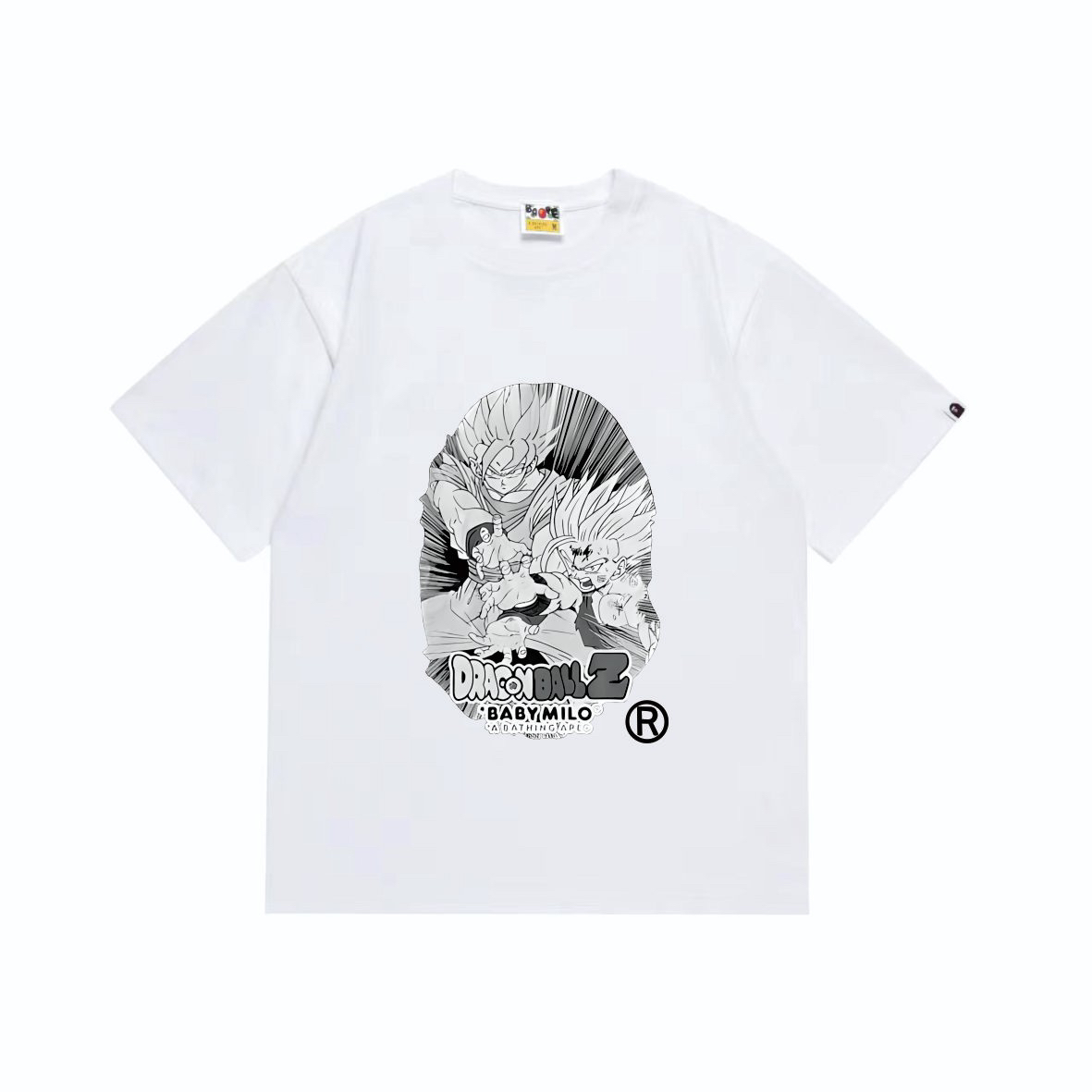 A BATHING APE コラボdragon ball z big aead teeプリント Tシャツ