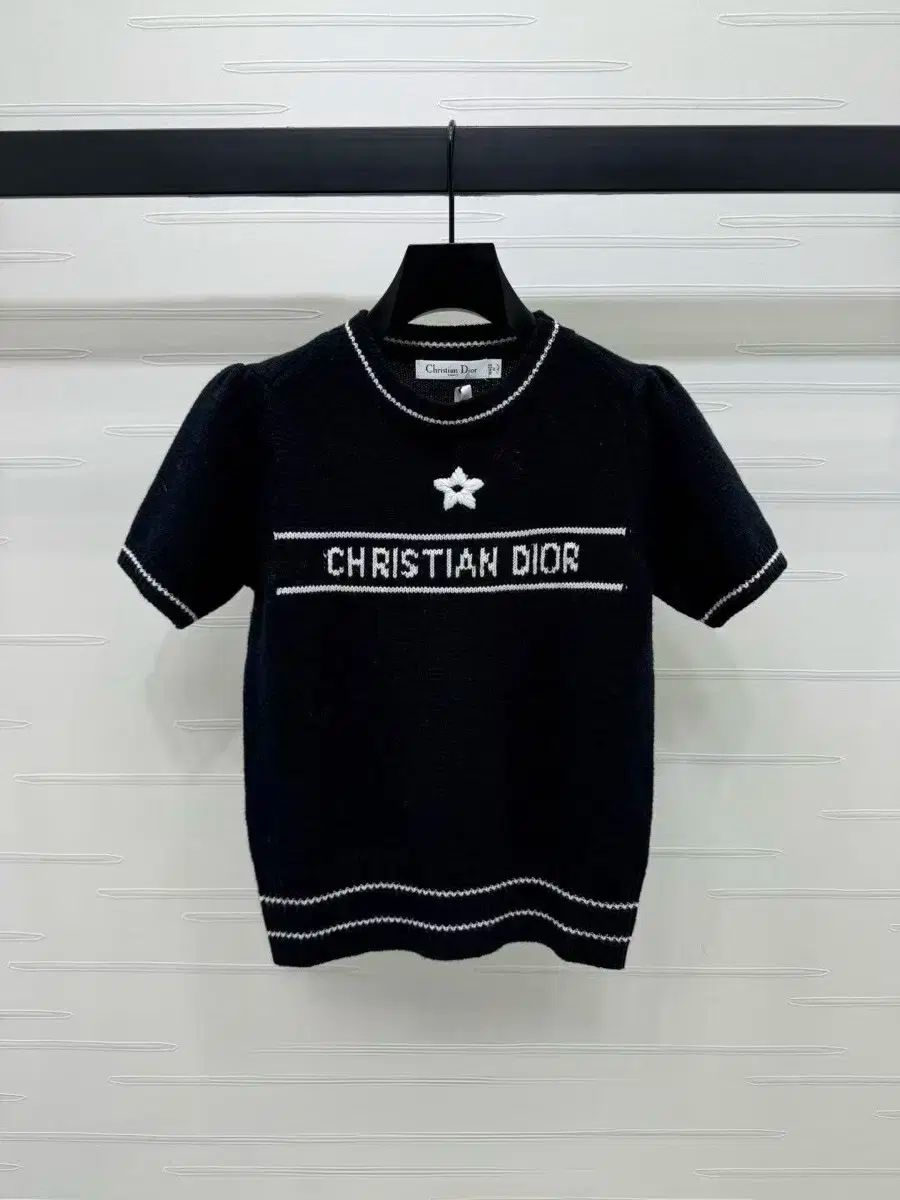 極美品 Lサイズ Christian Dior ディオール 袖ロゴ ニット 美品】Christian Dior ディオール 袖ロゴ ニットL Dior（ディオール