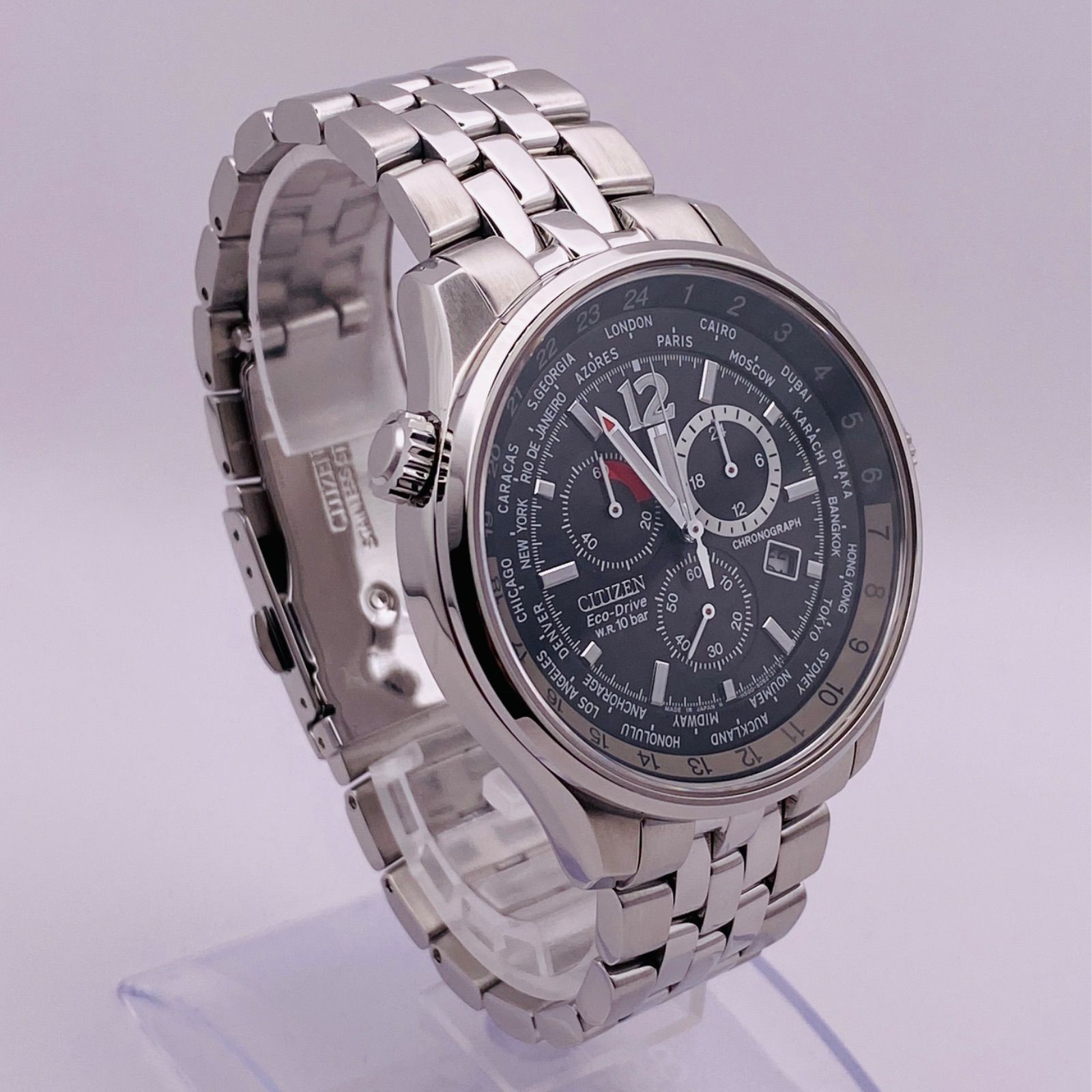 T335）美品 稼働品 CITIZEN シチズン ECO-DRIVE PROMASTER クロノ