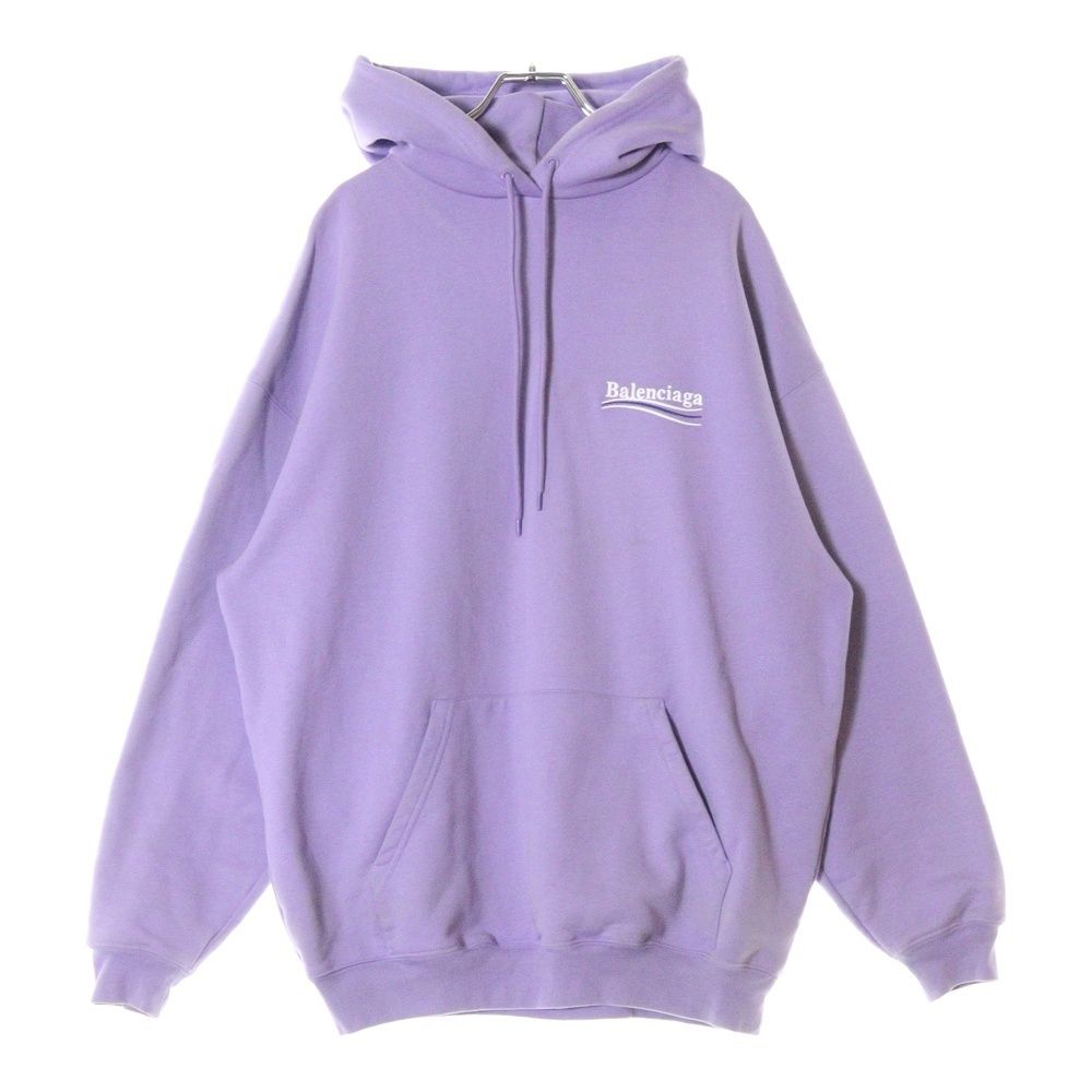 BALENCIAGA パープル パーカー BALENCIAGA (バレンシアガ) 21AW Political Campaign Medium Fit