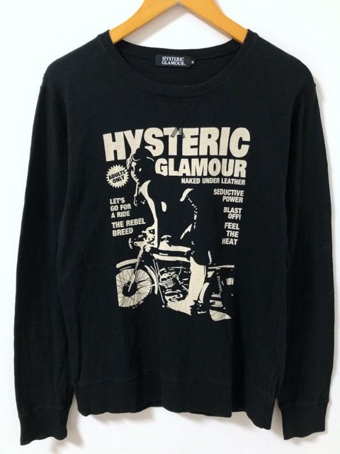 HYSTERIC GLAMOUR（ヒステリックグラマー）前V バイクガールプリント