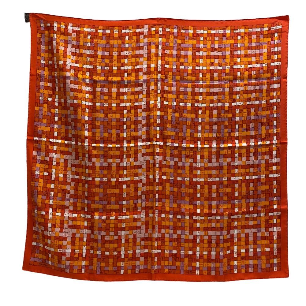 HERMES/エルメス カレ90 BOLDUC AU CARRE ボルデュックチェック シルク