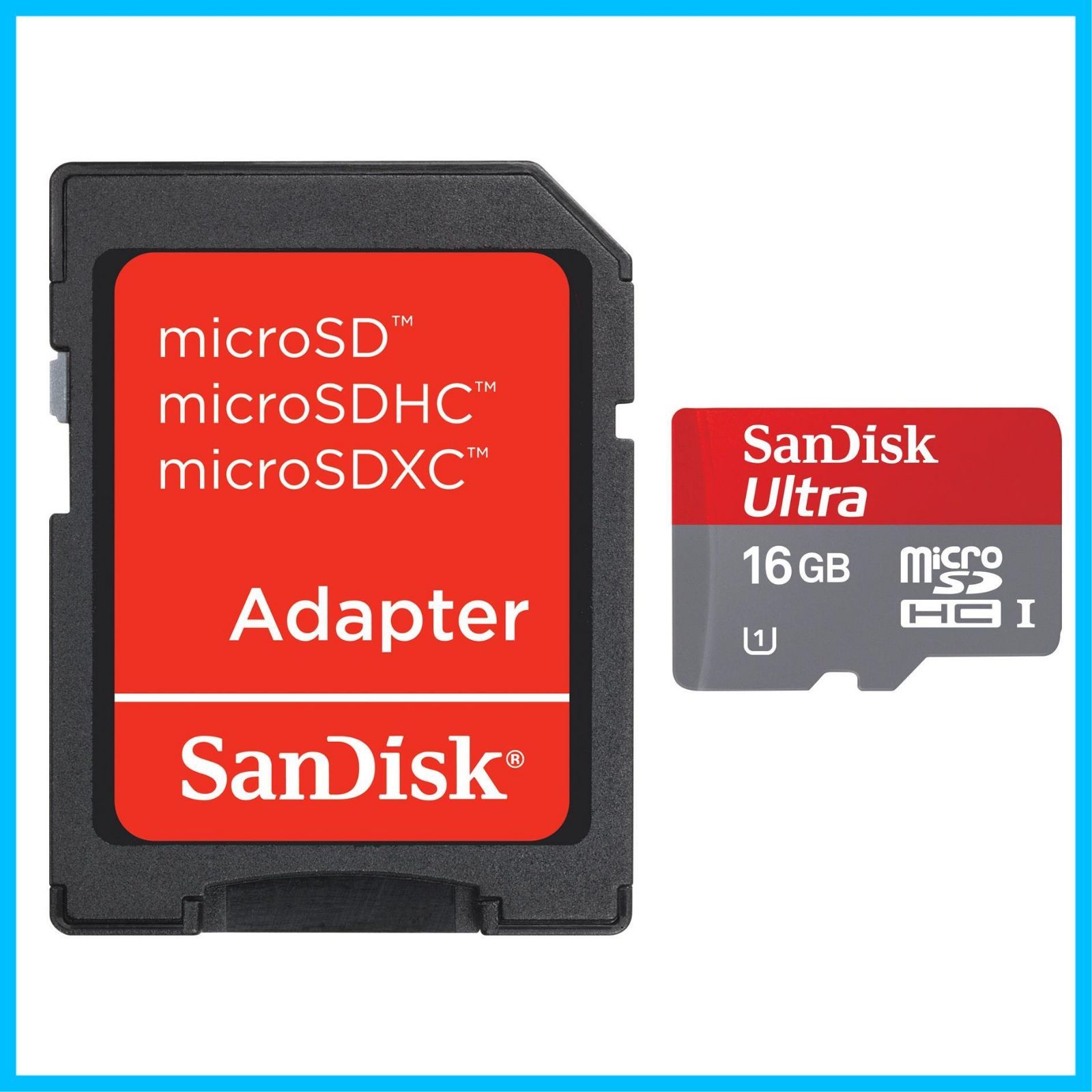 【特価セール】Class10 カード UHS-I 16GB microSDHC Ultra SDSDQU-016G-J35A SanDisk