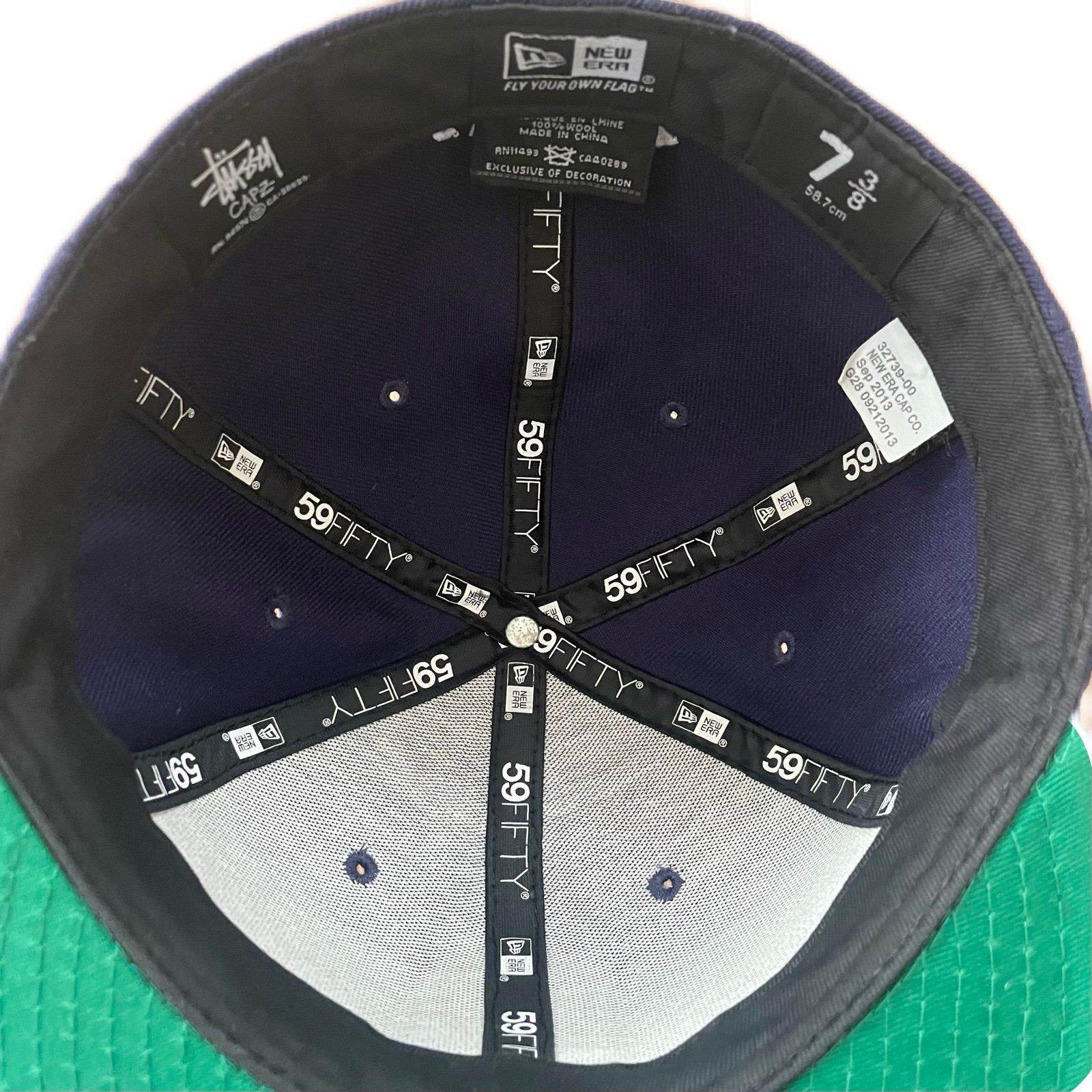 【希少 美品】 ニューエラ STUSSY キャップ 58.7 cm STUSSY×NEW ERA Big S Fitted Cap 58 7cm｜Yahoo!フリマ（旧