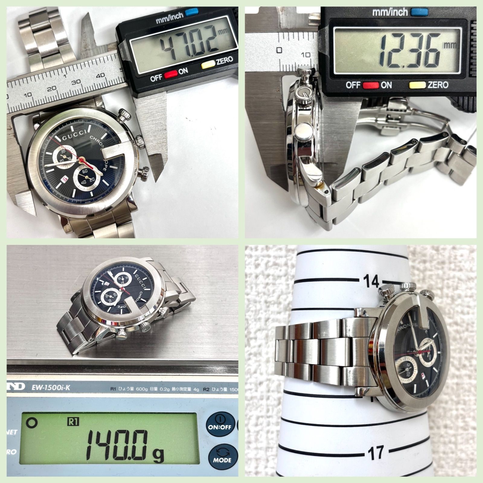 （本日限定限界値下げ）グッチYA101309クロノグラフ101M （美品実働品） ☆10％OFFクーポン】【数量限定特価】グッチ Gクロノ クロノグラフ