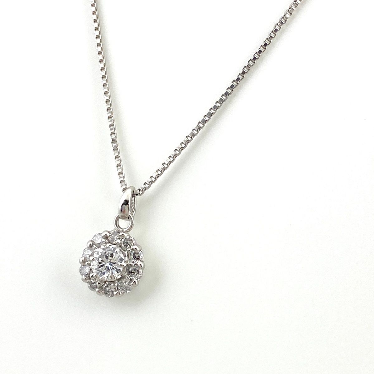 デザイン ネックレス プラチナ ネックレス Pt850 レディース 【中古 