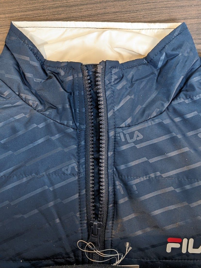 FILA - FILA 中綿 ジャケット パンツ 上下 Ｍ 紺 ネイビー フィラ ゴルフ 新品 FILA 中綿 ジャケット パンツ 上下 M 紺 ネイビー フィラ GOLF