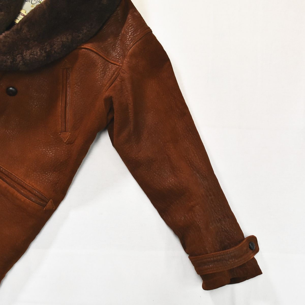 最高級】 フランス製 羊革 ミツミネ MITSUMINE ラムレザー 襟ボア