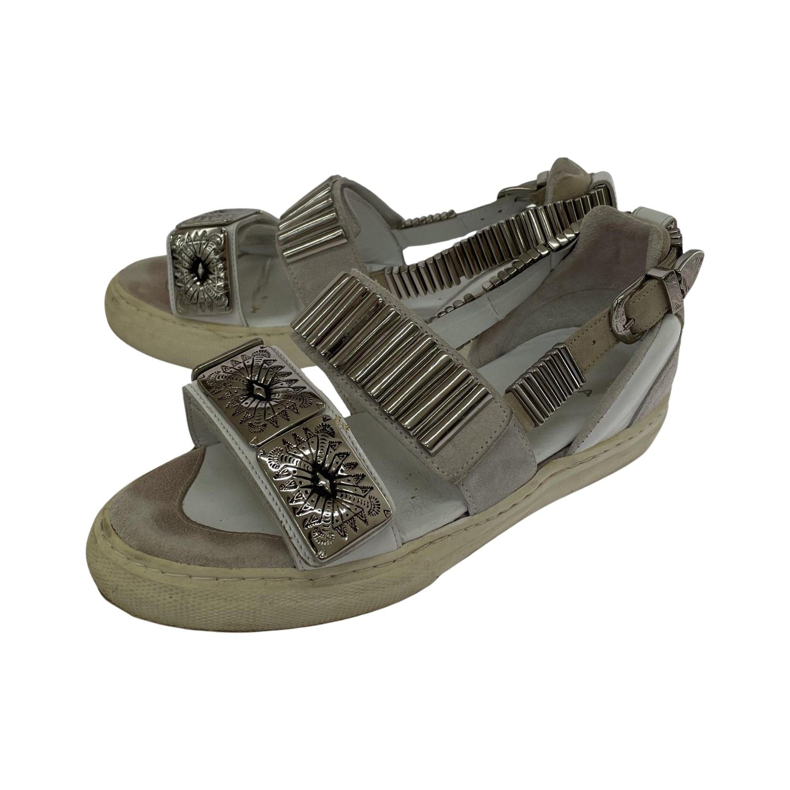 TOGA PULLA トーガプルラ メタル スニーカーサンダル size36/ホワイト
