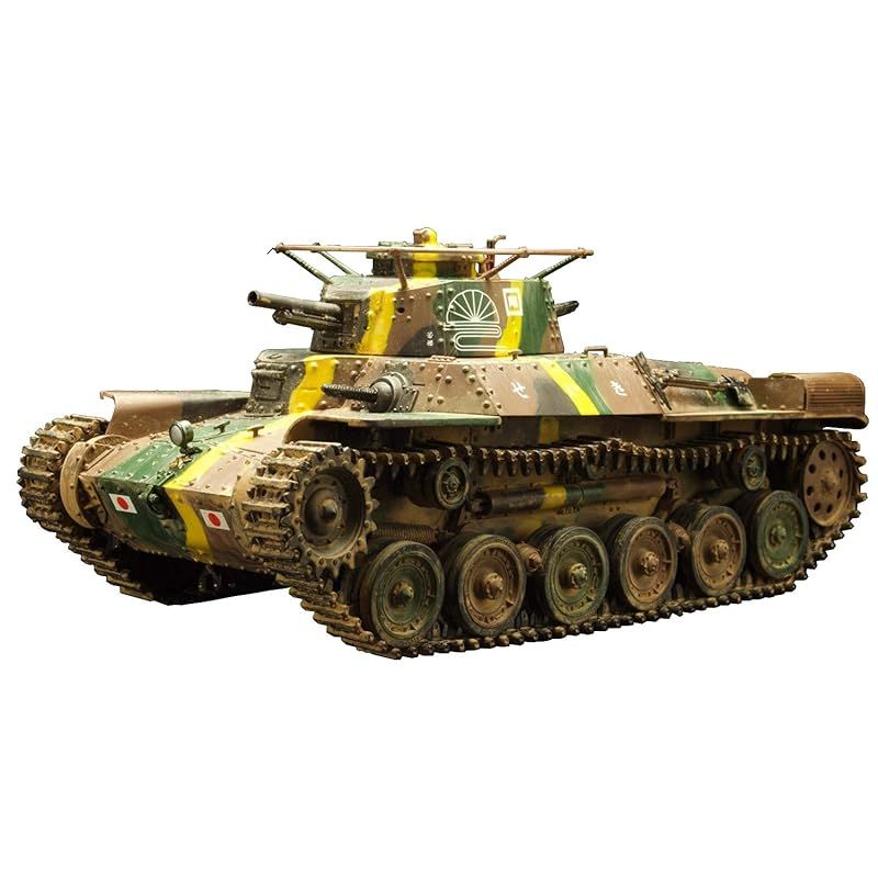 プラッツ 1|35 第二次世界大戦 日本陸軍 九七式中戦車チハ 57mm砲塔|新車台 戦車兵フィギュア付き プラモデル SP-156