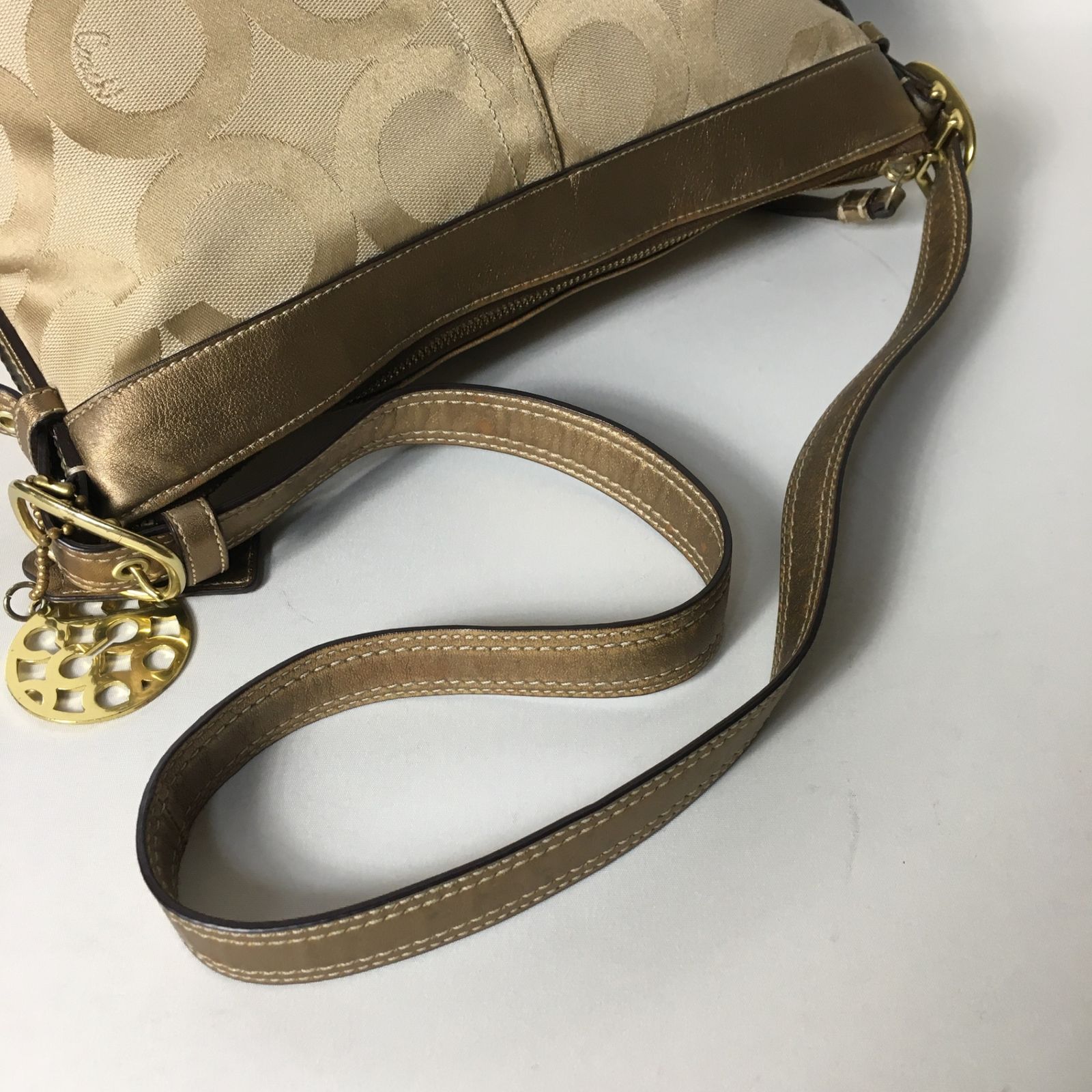 2505-263｜美品｜コーチ オプアート ショルダーバッグ ゴールド 2505-263｜美品｜コーチ オプアート ショルダーバッグ ゴールド