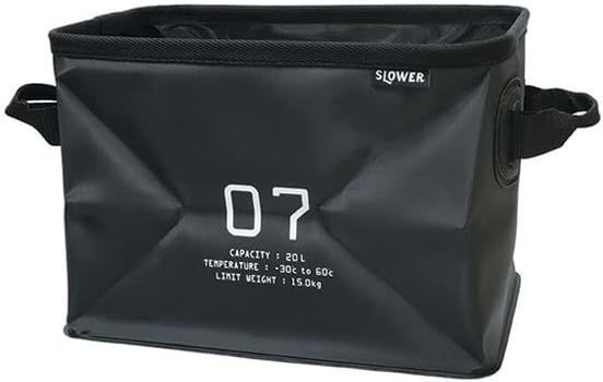 スロウワー(SLOWER) スロウワー 折りたたみボックス ハングストック ストレージ 20L ブラック 20L HANG STOCK STORAGE SLW270