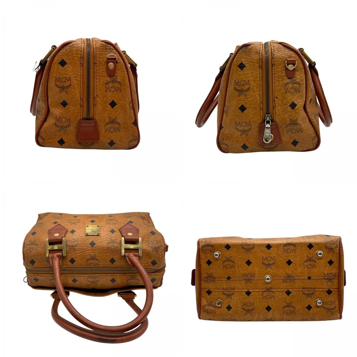 MCM エムシーエム ヴィセトス ロゴグラム ボストンバッグ 2WAY