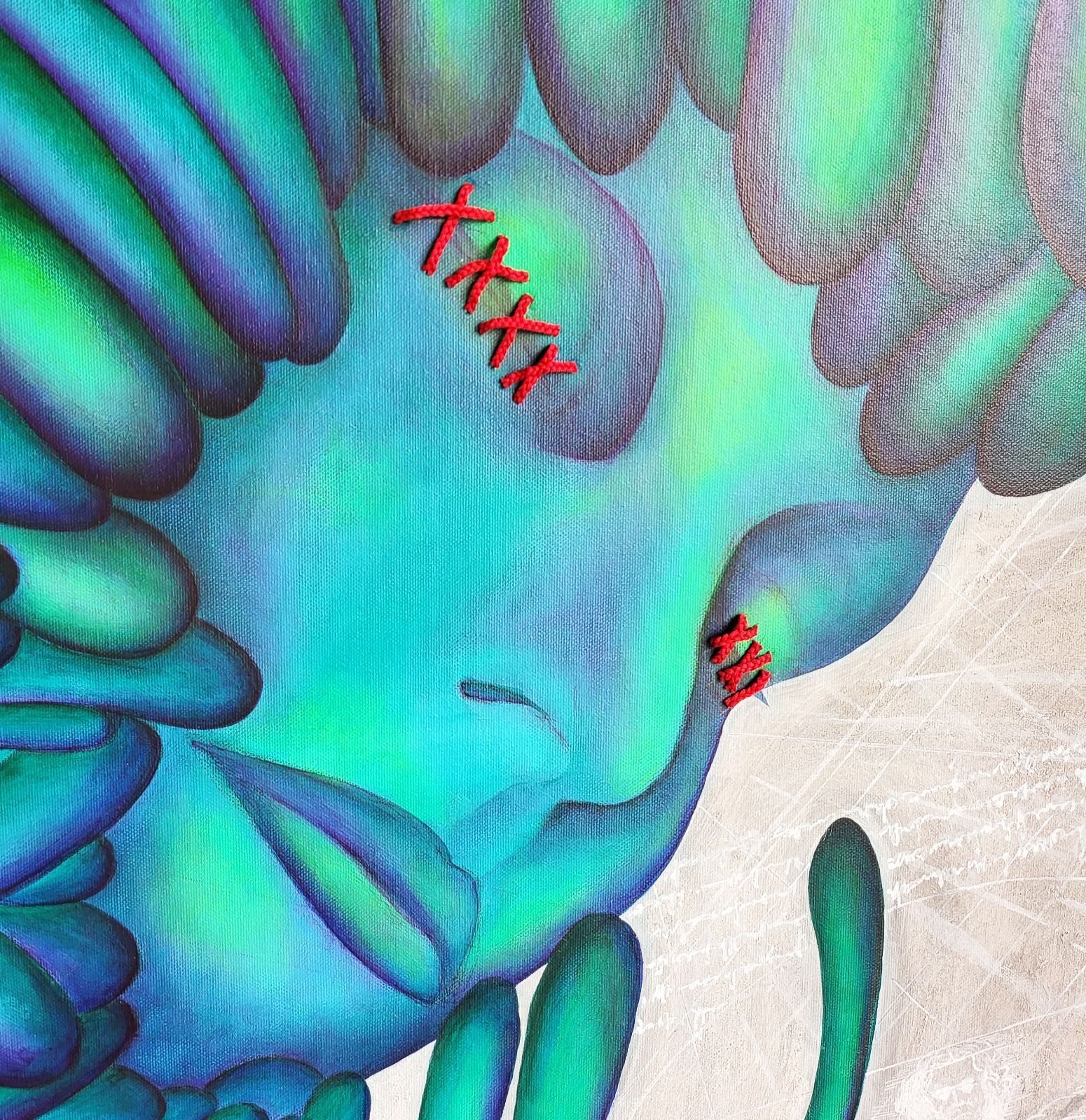 奇天烈Ⅱ / モダン画 キャンバス 117×91㎝ F50 原画のみ 現代アート 奇天烈Ⅱ - EccentricⅡ / モダン画 117×91㎝ F50 キャンバス 原画のみ