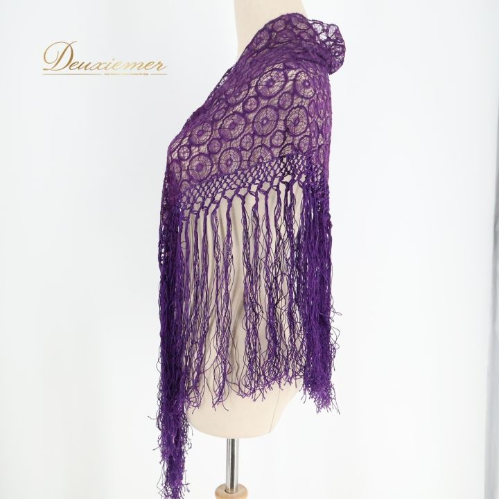 フラメンコ シージョ 新品】フラメンコ シージョ刺繍 黄土色