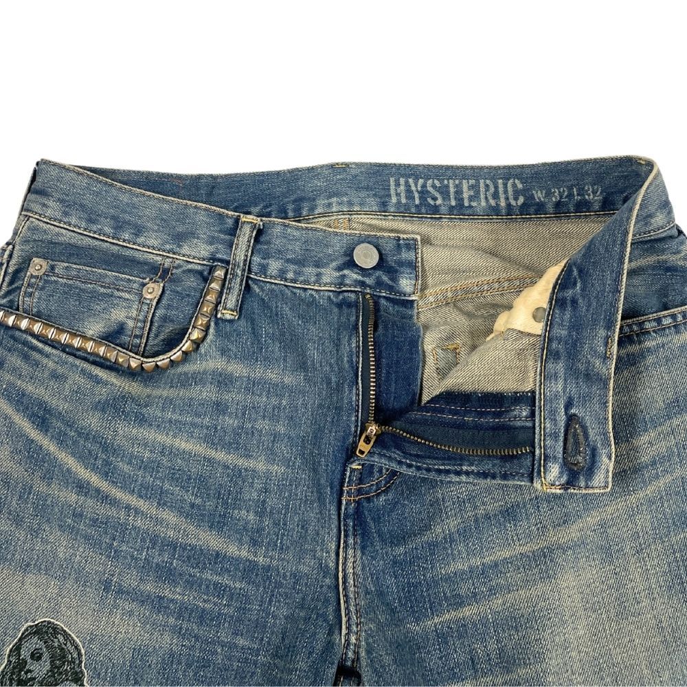 HYSTERIC GLAMOUR ヒステリックグラマー VIXEN GIRL刺繍 スリム