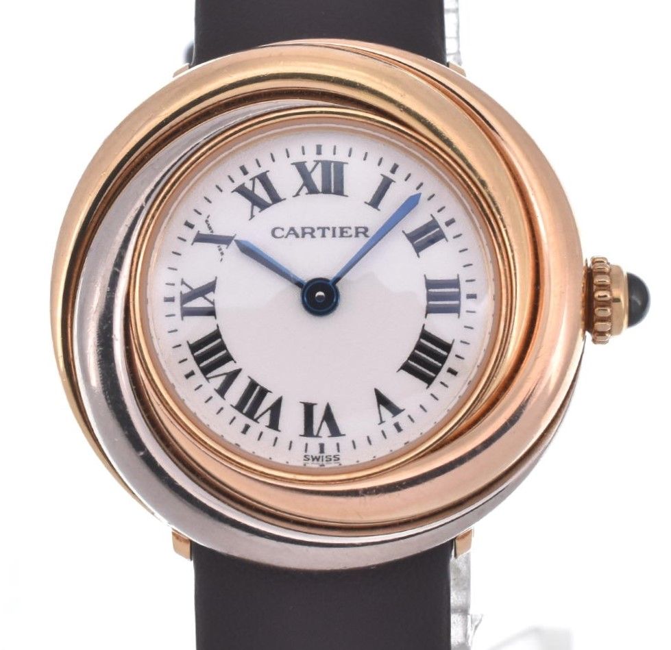 カルティエ CARTIER W6000156 マスト トリニティ K18YG/レザー 