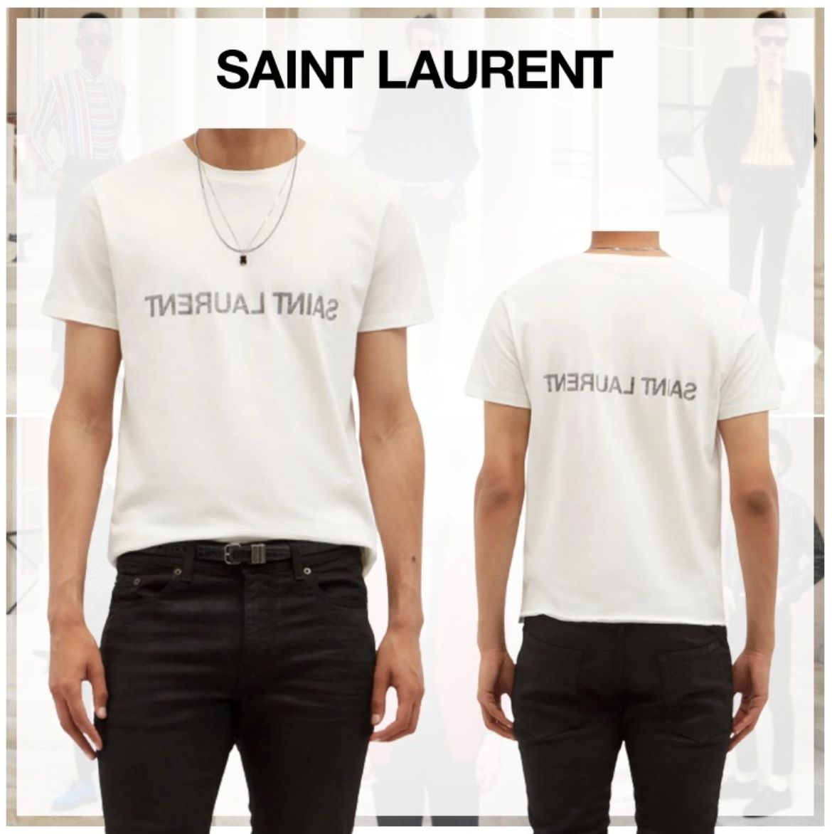 Saint Laurent】すぐ届く！数量限定/VIP価格 ロゴ T-SHIRT - TRK