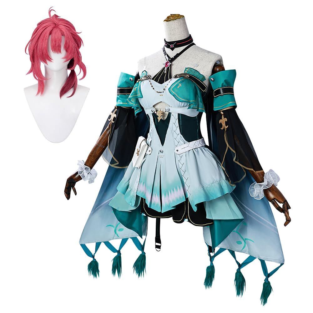 五次元 高品質 鳴潮 カルテジア ザンニー コスプレ衣装 ウィッグ付き 祝日贈り物 Cosplay コスチューム 仮装 変装 イベント ステージ服 誕生 BJ0927ML03