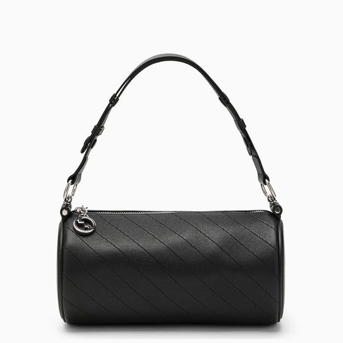 [GUCCI] グッチ ブロンディ ハンドバッグ ブラック グッチ ブロンディ レザー 2WAYハンドバッグ ブラック 735101